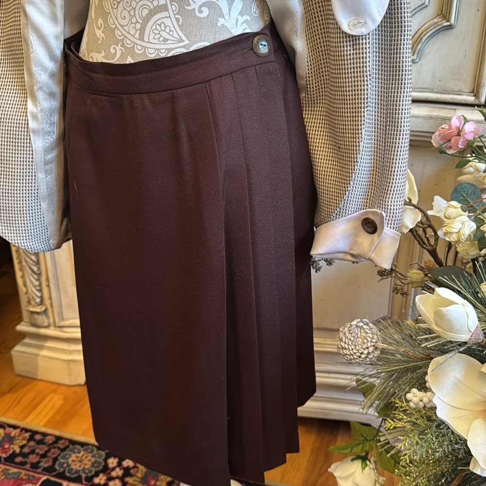 Christian Dior Designer Jacket & Matching Silk Skirt VINTAGE SZ 14 (8) Like New - Picture 10 of 12